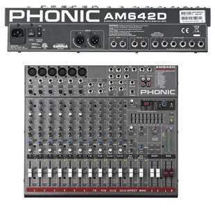 PHONIC 丰力克 AM 642D USB 6路麦克风4路立体声调音台