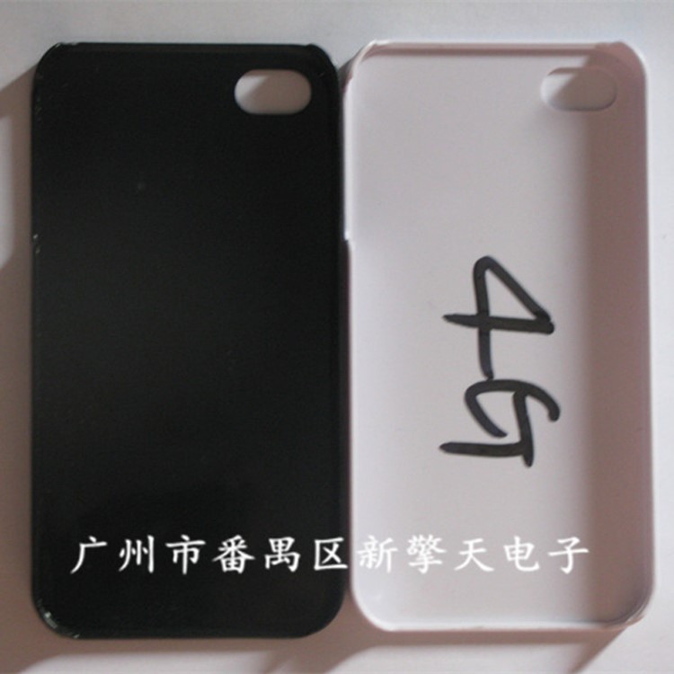 iphone4手機(jī)保護(hù)套皮套電鍍單底蘋果4彩繪貼鉆水貼PC手機(jī)殼素材