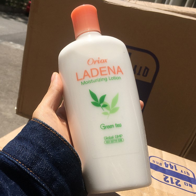 韓國(guó)奧麗絲女士綠茶乳液 Oriox ladena潤(rùn)膚乳390ml身體乳洗浴清爽