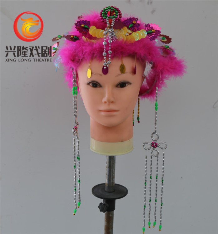 戲劇戲曲古裝舞蹈丫環(huán)頭飾仙女發(fā)飾古典舞京越劇演出頭飾批發(fā)