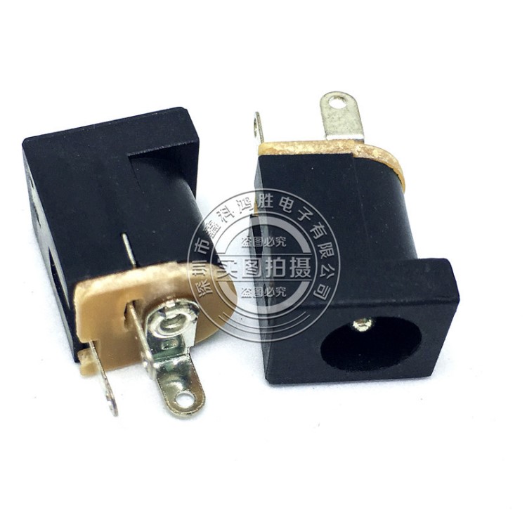 立式DC電源座DC012 DC插座 5.5-2.1MM 180度腳 立式
