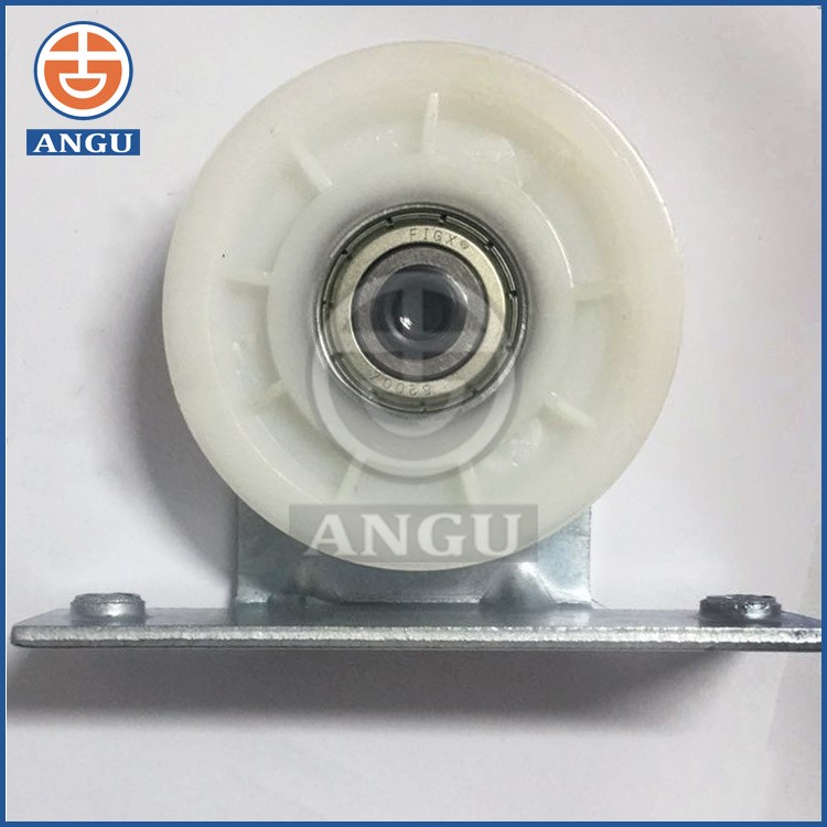 66*11層門掛輪/廳門鐵輪子/門頭鋼絲繩輪/尼龍門掛輪總成/電梯配