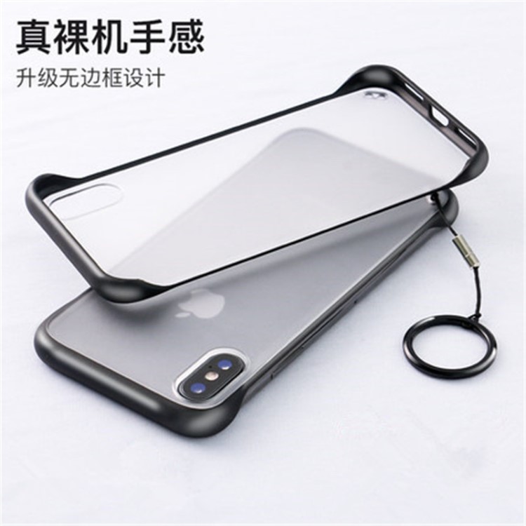 適用iPhone XS Max無邊框手機殼三星S10創意磨砂PC殼mate20保護套