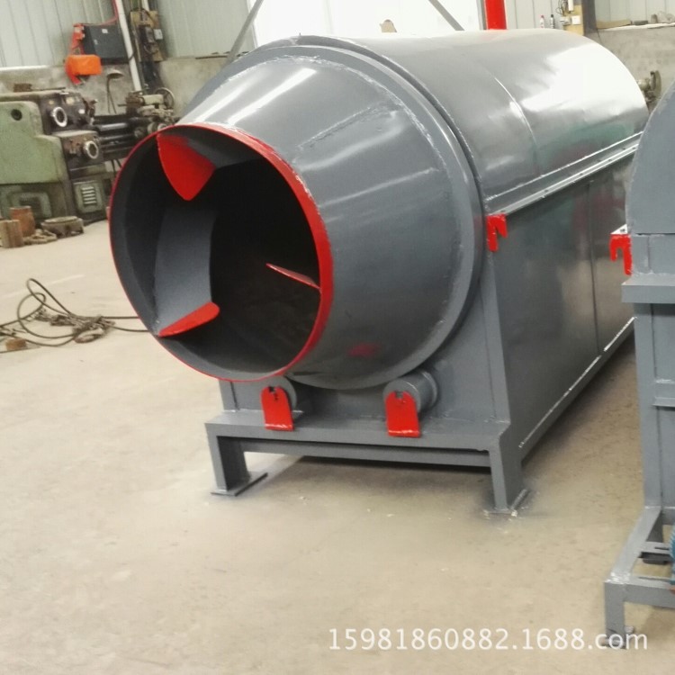 .山東全自動(dòng)調(diào)料加工滾筒炒貨機(jī)  新型花生榨油電炒鍋 廠家直銷