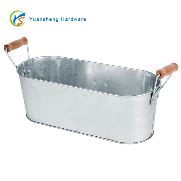 產地貨源花盆創意款家庭園藝陽臺花園落地式日式雜貨鍍鋅鐵制花盆