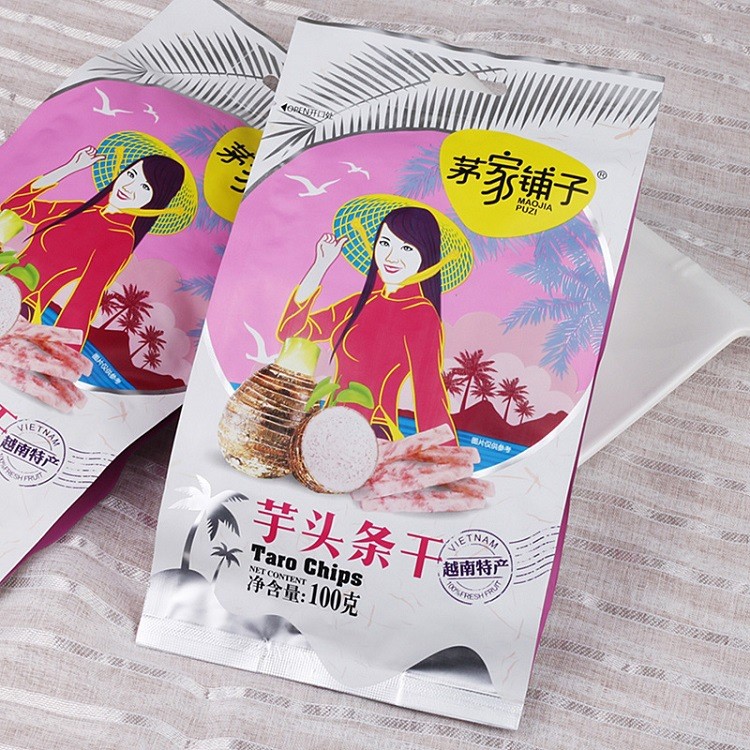 東南亞越南特產(chǎn)休閑食品100g 芋頭條蔬果干兒童零食食品