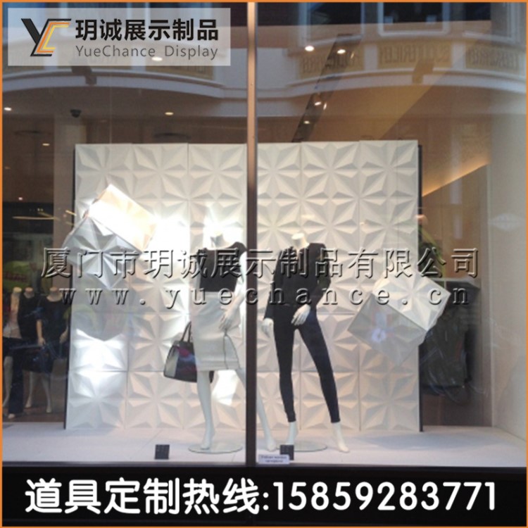 玻璃钢板立体浮雕门头前台服装店橱窗 树脂玻烤漆 型门头浮雕装饰