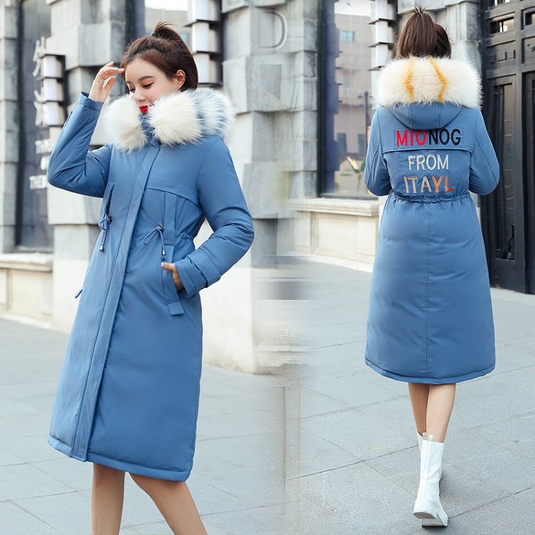 2019冬季新款韓版棉衣女冬季加厚中長款過膝寬松羽絨服女裝外套潮