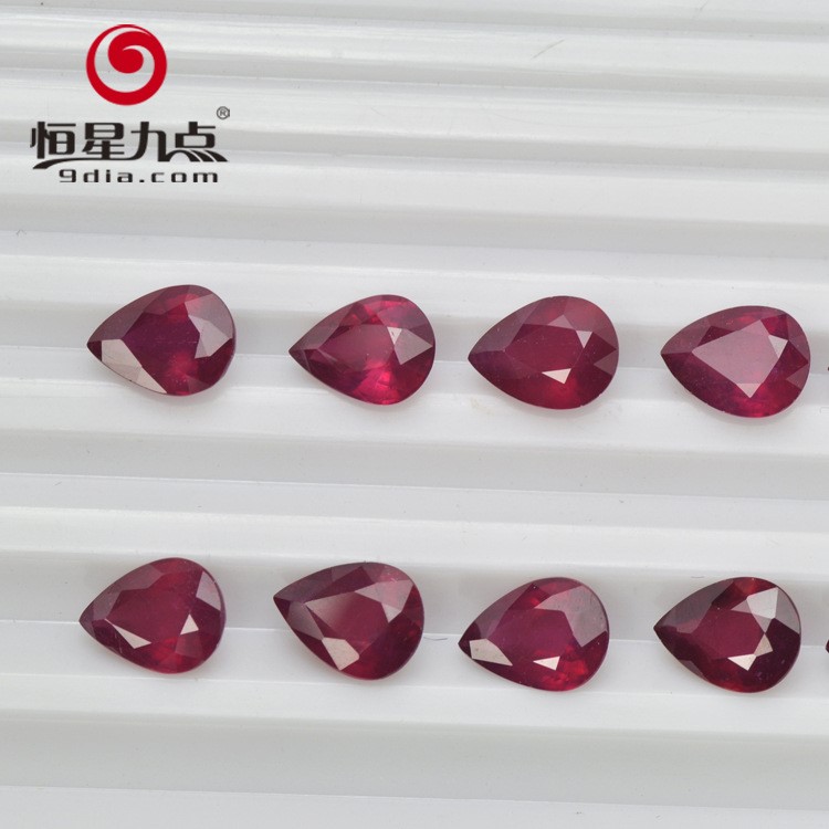 廠家?guī)齑?精品非洲紅寶石  原石裸石梨形8*6mm 標(biāo)準(zhǔn)化生產(chǎn)