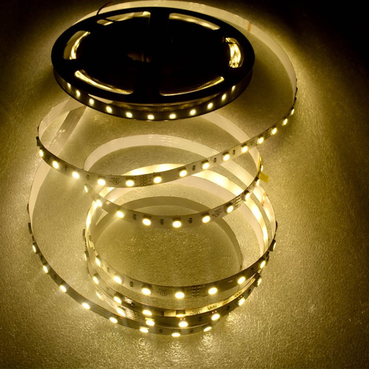 led灯条厂家 5050镀膜防水暖白软条灯 道路花园装饰led灯带