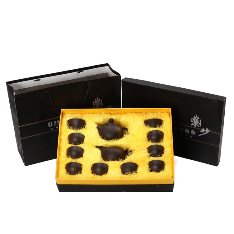 12頭紫砂茶具套裝批發(fā)原礦紫砂茶壺功夫茶具廠家直銷(xiāo)禮品贈(zèng)品