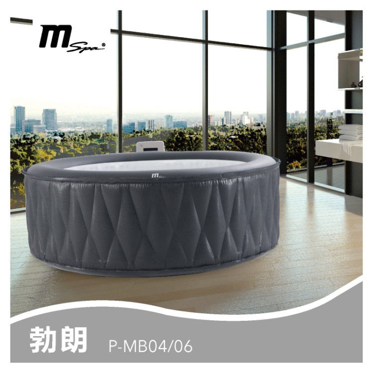 Mspa/美泉充氣spa按摩浴缸帶恒溫加熱功能家庭溫泉水池游泳池