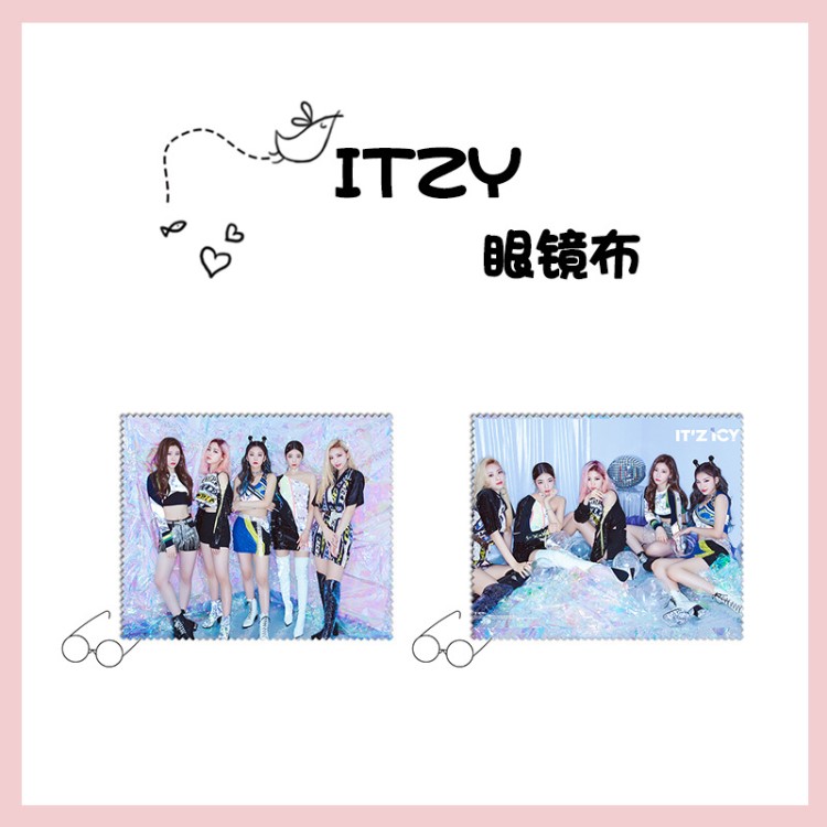 ITZY?新專輯《IT&#39;z ICY》寫真同款寫真眼鏡布超細纖維明星周邊