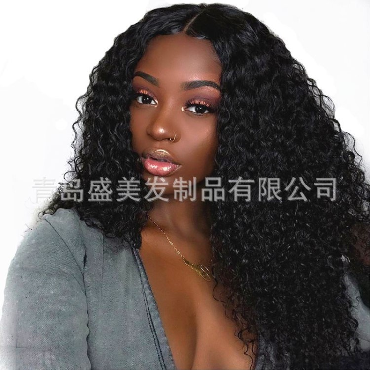 Water Wave Human Hair Lace Front Wigs真人假發(fā)前蕾絲手鉤頭套