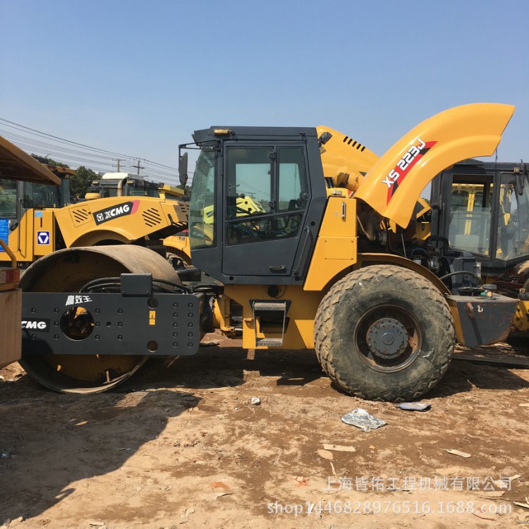 湖北黃石二手徐工22噸壓路機(jī) 徐工XS222J單鋼輪壓土機(jī)