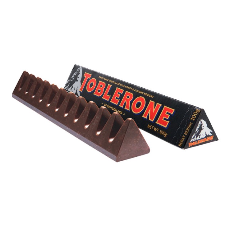 Toblerone/瑞士三角黑巧克力含蜂蜜及巴旦木糖100g