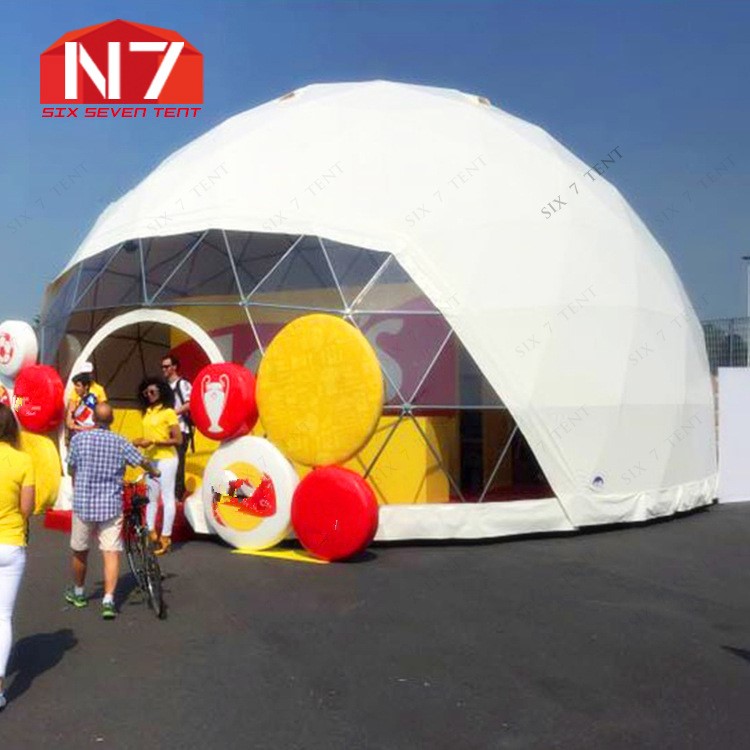 廠家定制酒店帳篷戶外透明球帳商展活動篷房8米圓形球形蓬房tent