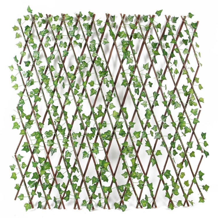 塑料伸缩仿真植物栅栏 室外庭院花园装饰藤条篱笆防护围栏