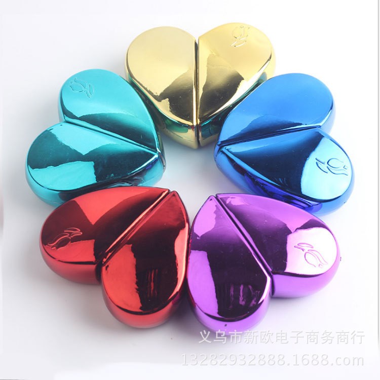 20/25m愛心形香水瓶批發(fā)噴霧式金屬外殼彩色化妝品分裝玻璃瓶現(xiàn)貨