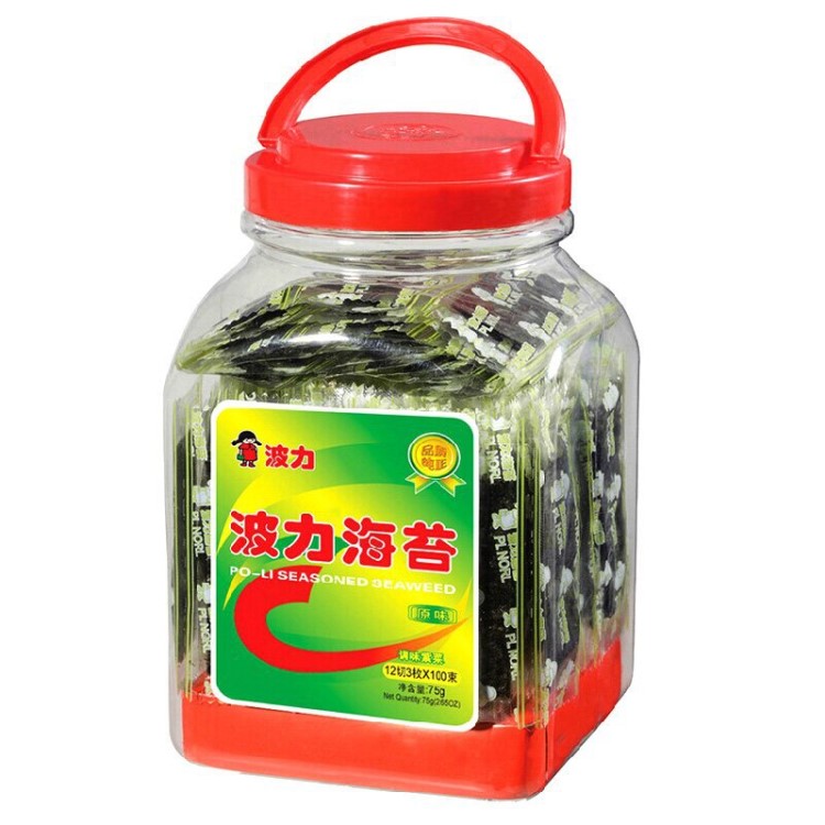 包郵 波力75g海苔兒童 休閑零食 BC超市批發一站式采購  愛尚代理