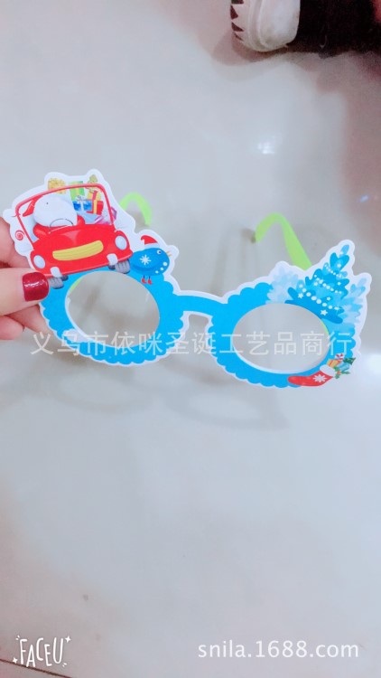 卡通兒童眼鏡 圣誕節(jié)裝飾兒童眼鏡 圣誕節(jié)小禮品禮物 廠家供應