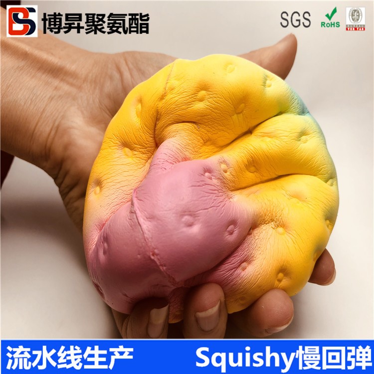 pu慢回弹食物玩具 Spuishy 仿真爆米花 慢回弹独角兽蛋糕