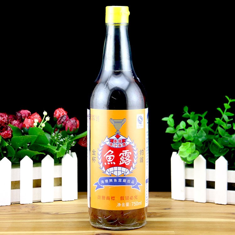 港泰泰国风味鱼露金杯鱼露潮汕鱼露冬阴功汤虾油露调料酱油750ml
