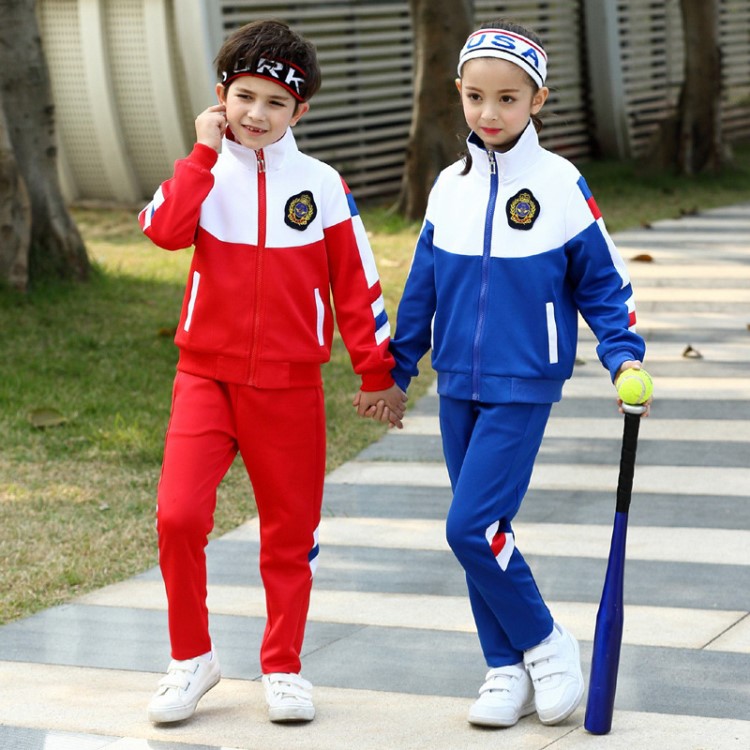 2019春秋新款幼兒園園服中小學生校服男女童運動服兒童韓版套裝