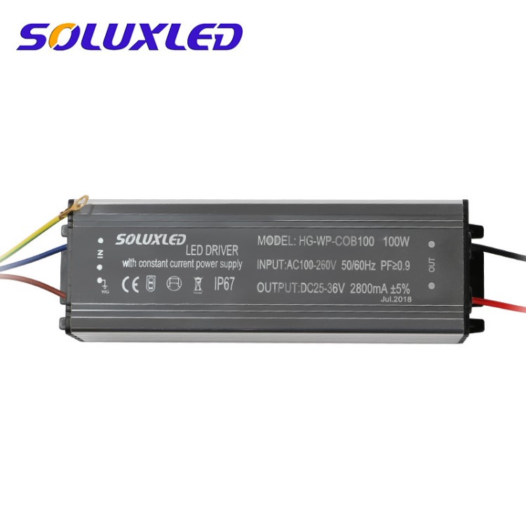 供應(yīng)非隔離內(nèi)置電源高PEC日光燈電源100WLED驅(qū)動(dòng)電源HG-WP-COB100