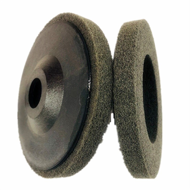 1251522孔角向尼龙轮不锈钢抛光轮尼龙纤维轮尼龙抛光轮钹型