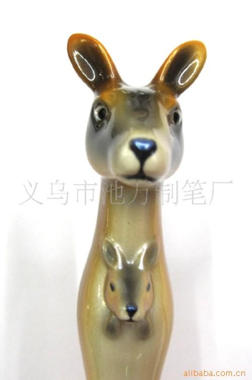 義烏仿真筆批發、仿真動物禮品筆、袋鼠工藝筆、動物廣告筆、