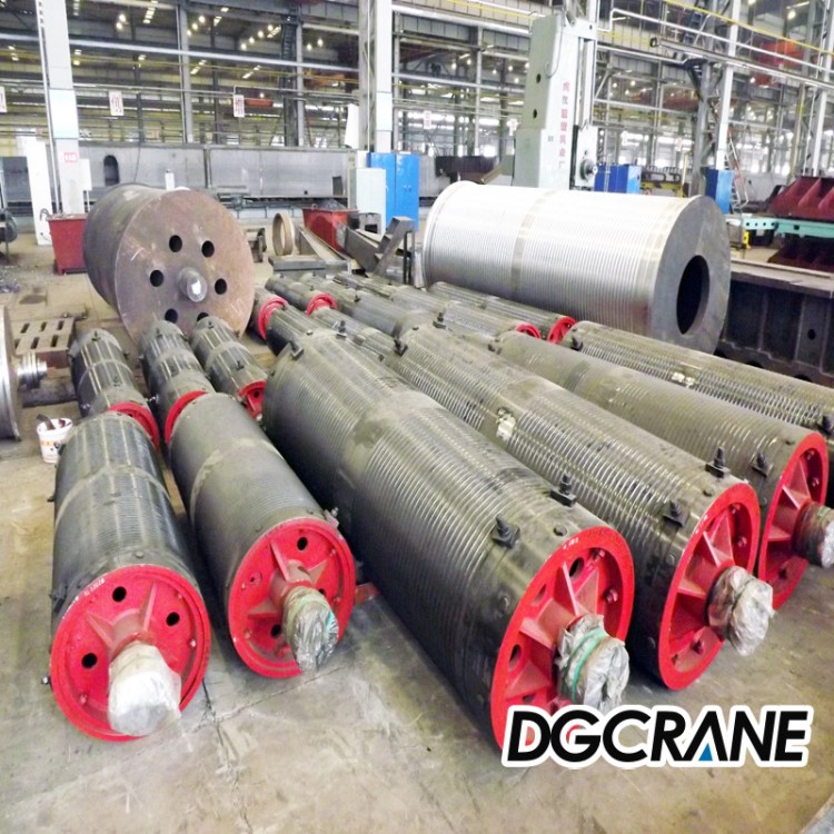鑄件廠家批發(fā)直徑400*1500起重機(jī)抓斗卷筒組 Q345B鋼板卷筒組