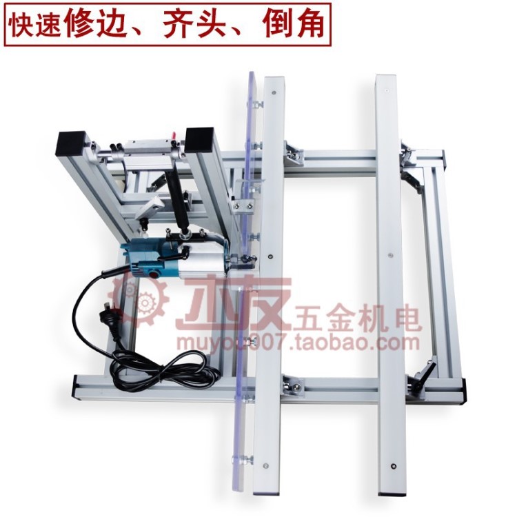 半自動(dòng)仿形修邊機(jī) 齊頭、倒角、修邊一次解決 木工封邊機(jī)修邊機(jī)