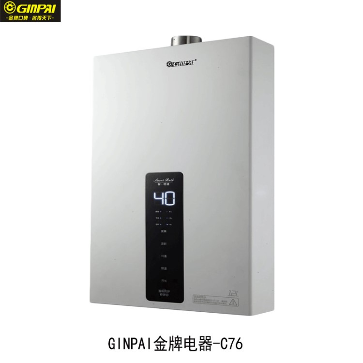 廠家直銷電器C76燃氣熱水器家用即熱式變頻恒溫強排式12升