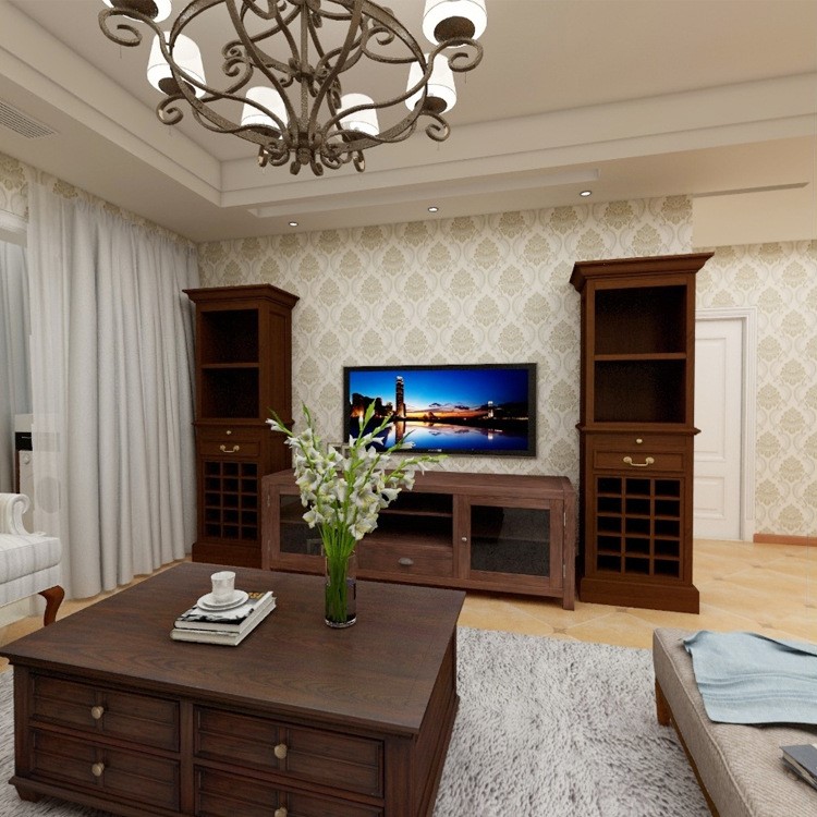 新款高精密提花壁紙客廳臥室防霉防潮酒店壁紙批發直銷電視墻布