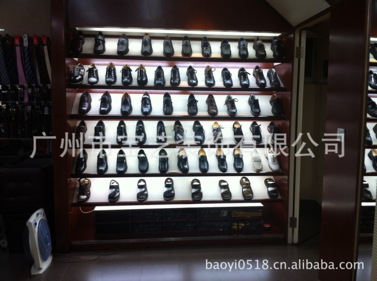 品牌男裝高柜制作 高端男裝柜圖片 皮鞋展示柜 男裝展示柜