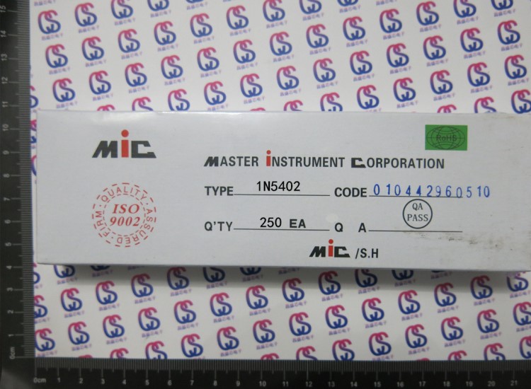 1N5402 MIC DO-27 3A/220V 整流二極管 全新國產 盒250只=20元