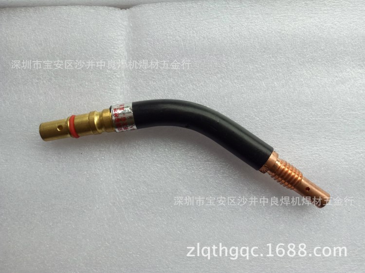 C02二氧化碳?xì)獗：笝C(jī)焊槍配件 180氣保焊槍彎頭