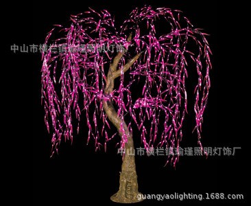 1584灯高：2m 仿真樱花树桃花丁香花树灯生产厂家