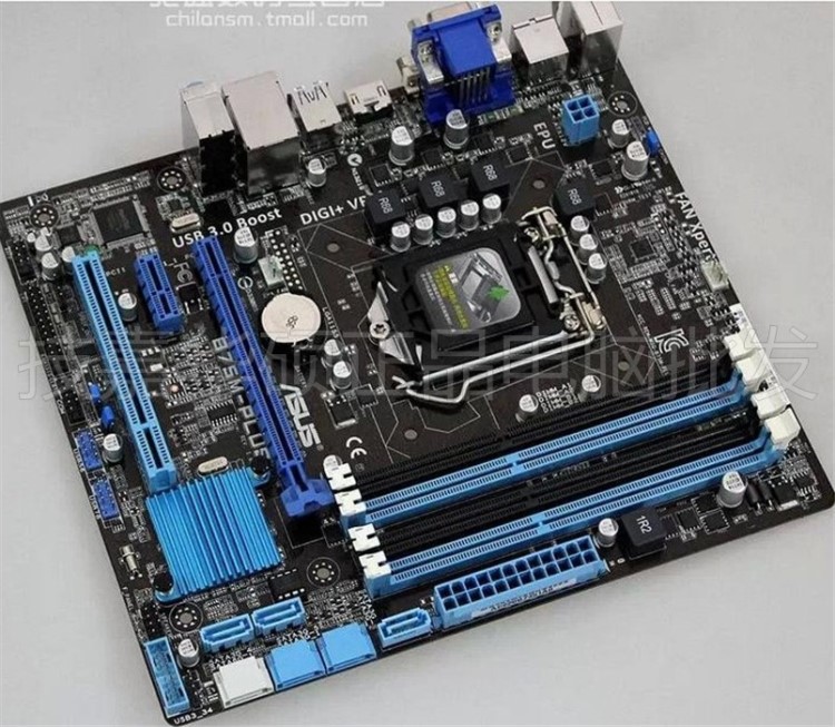 asus/华硕p8b75-m b75m-plus主板 1155针i3i5i7四核电脑