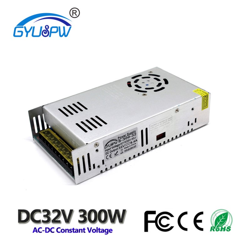 直流穩(wěn)壓電源DC32V監(jiān)控安防開關電源 32V9.4A300W恒壓變壓器驅(qū)動