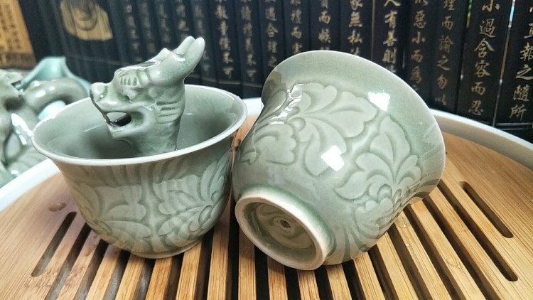 陕西特色礼品耀州窑公道杯中国特色礼品送老外陶瓷工艺品定制
