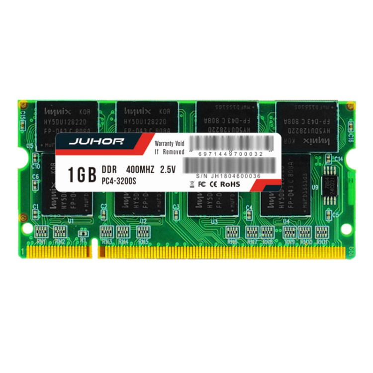 JUHOR 玖合 DDR 1G 400 筆記本內(nèi)存條1GB PC 3200 1代內(nèi)存