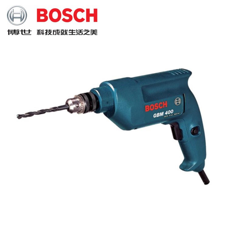 博世(BOSCH)10mm家用工業(yè)級單速手電鉆動螺絲刀起子機GBM400