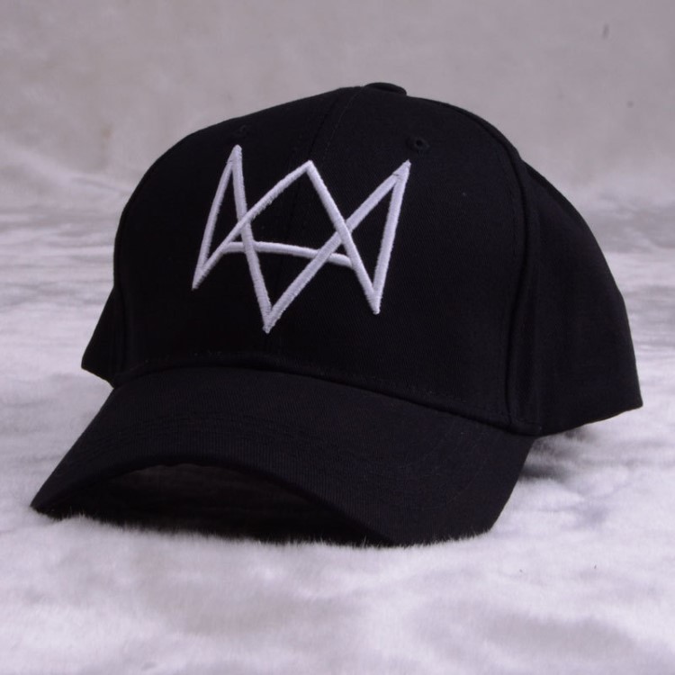 看門狗watch dogs刺繡棒球帽子男女士夏天鴨舌帽周邊游戲歐美外貿