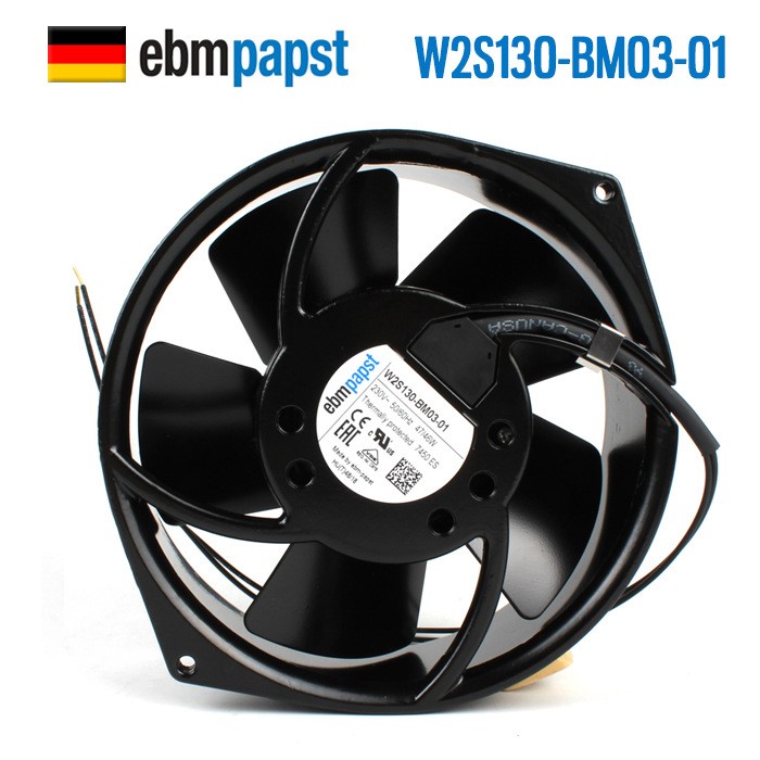 原裝德國ebmpapst W2S130-BM03-01 230V 47/46W全金屬耐高溫風(fēng)機(jī)