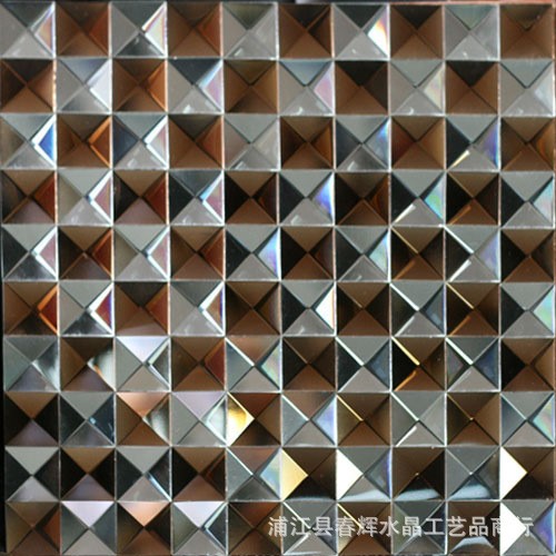 供應水晶玻璃裝潢貼片 酒吧 KTV 酒店等工程裝修玻璃 用品