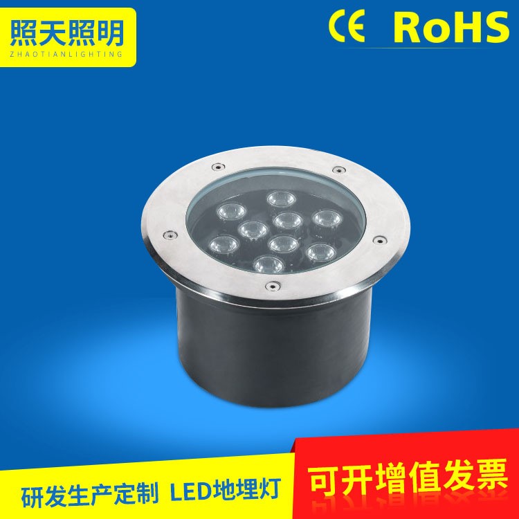 LED地埋燈草坪燈花園廣場(chǎng)彩色地埋燈9W12W18W24W無(wú)線遙控地埋燈