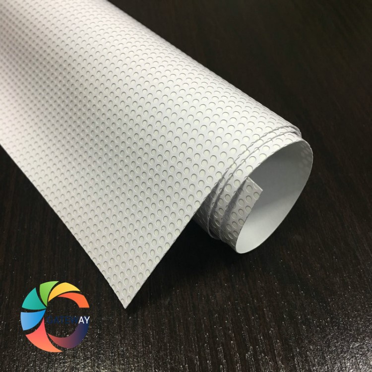 厂家供应璃橱窗车窗地铁广告圆孔双面透视贴双透车身贴