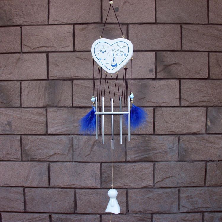 批發(fā)新款TL908祝福你實(shí)木鋁管風(fēng)鈴 創(chuàng)意清脆動(dòng)聽家居掛飾擺件